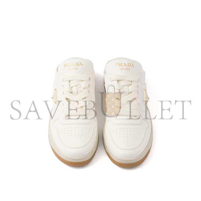 PRADA LEATHER BACKLESS SNEAKERS 1E019O  